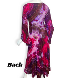 S/M Tie Dye Bell Sleeve Robe