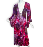 S/M Tie Dye Bell Sleeve Robe