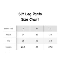 Small Slit Leg Pants